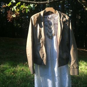 En Creme white lace dress